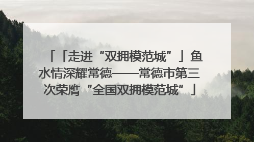 「走进“双拥模范城”」鱼水情深耀常德——常德市第三次荣膺“全国双拥模范城”