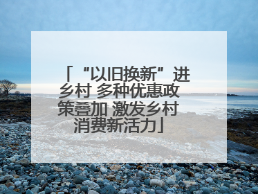 “以旧换新”进乡村 多种优惠政策叠加 激发乡村消费新活力