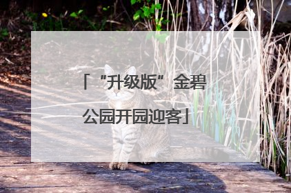 “升级版”金碧公园开园迎客