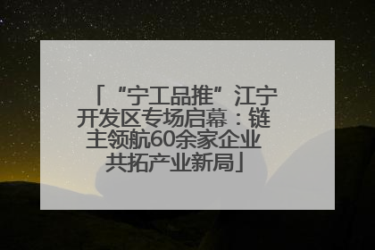 “宁工品推”江宁开发区专场启幕：链主领航60余家企业共拓产业新局