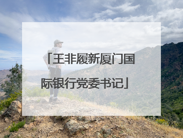 王非履新厦门国际银行党委书记