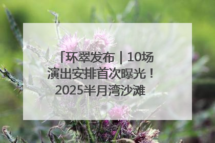 环翠发布｜10场演出安排首次曝光！2025半月湾沙滩音乐节即将举办