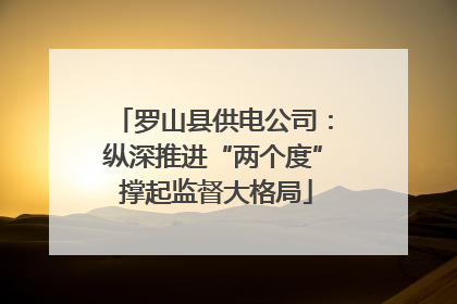 罗山县供电公司：纵深推进“两个度” 撑起监督大格局