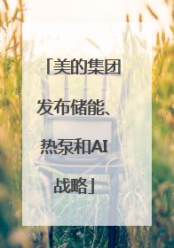 美的集团发布储能、热泵和AI战略