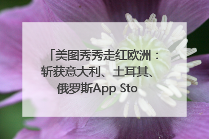 美图秀秀走红欧洲：斩获意大利、土耳其、俄罗斯App Store分类榜第一