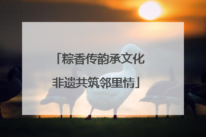 粽香传韵承文化 非遗共筑邻里情