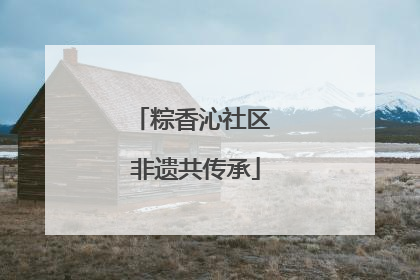 粽香沁社区 非遗共传承