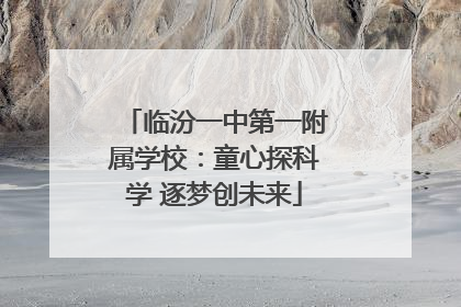 临汾一中第一附属学校：童心探科学 逐梦创未来
