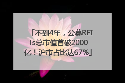 不到4年，公募REITs总市值首破2000亿！沪市占比达67%
