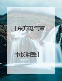 东方电气董事长调整