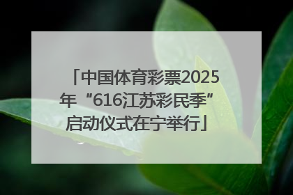 中国体育彩票2025年“616江苏彩民季”启动仪式在宁举行