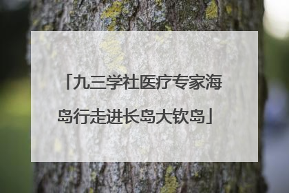 九三学社医疗专家海岛行走进长岛大钦岛