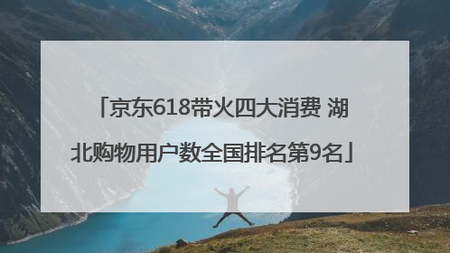 京东618带火四大消费 湖北购物用户数全国排名第9名