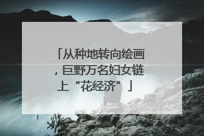 从种地转向绘画，巨野万名妇女链上“花经济”