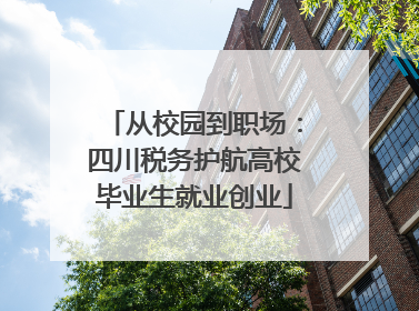 从校园到职场：四川税务护航高校毕业生就业创业
