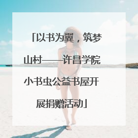 以书为翼，筑梦山村——许昌学院小书虫公益书屋开展捐赠活动