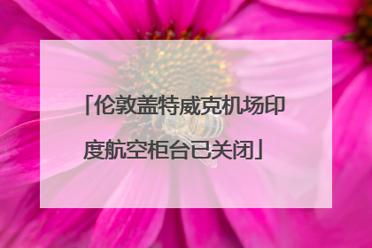 伦敦盖特威克机场印度航空柜台已关闭