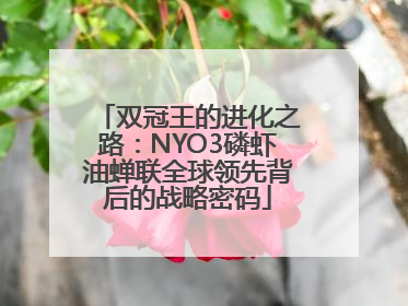 双冠王的进化之路：NYO3磷虾油蝉联全球领先背后的战略密码