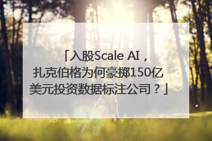 入股Scale AI，扎克伯格为何豪掷150亿美元投资数据标注公司？