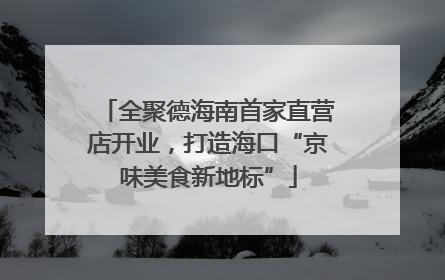 全聚德海南首家直营店开业，打造海口“京味美食新地标”