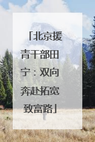 北京援青干部田宁：双向奔赴拓宽致富路