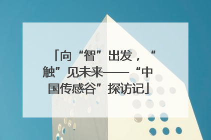 向“智”出发，“触”见未来——“中国传感谷”探访记