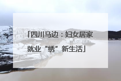 四川马边：妇女居家就业“绣”新生活