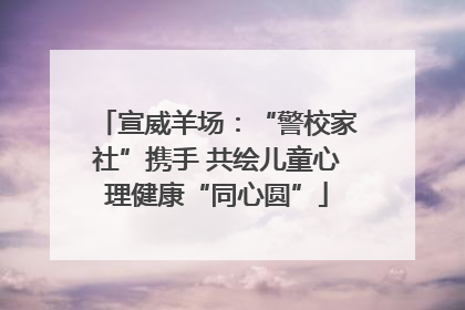 宣威羊场：“警校家社”携手 共绘儿童心理健康“同心圆”