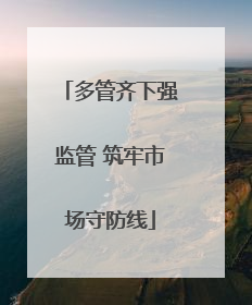 多管齐下强监管 筑牢市场守防线
