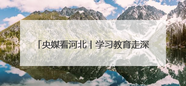 央媒看河北丨学习教育走深走实 产业集群向新向好