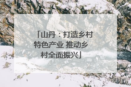 山丹：打造乡村特色产业 推动乡村全面振兴