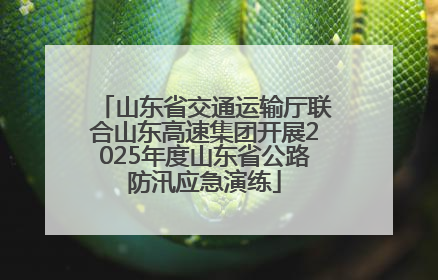 山东省交通运输厅联合山东高速集团开展2025年度山东省公路防汛应急演练