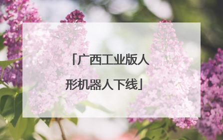 广西工业版人形机器人下线