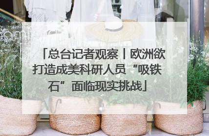 总台记者观察丨欧洲欲打造成美科研人员“吸铁石”面临现实挑战