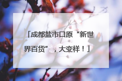 成都盐市口原“新世界百货”，大变样！