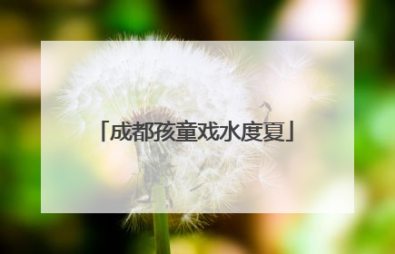 成都孩童戏水度夏