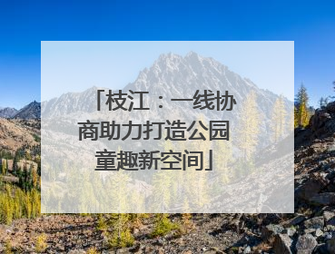 枝江：一线协商助力打造公园童趣新空间