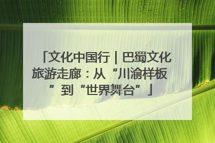 文化中国行｜巴蜀文化旅游走廊：从“川渝样板”到“世界舞台”
