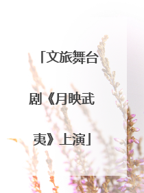 文旅舞台剧《月映武夷》上演