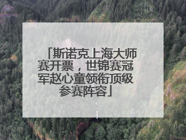 斯诺克上海大师赛开票，世锦赛冠军赵心童领衔顶级参赛阵容