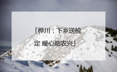 桦川：下乡送检定 暖心助农兴