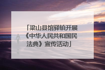 梁山县馆驿镇开展《中华人民共和国民法典》宣传活动