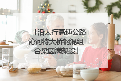 沿太行高速公路沁河特大桥钢混组合梁圆满架设