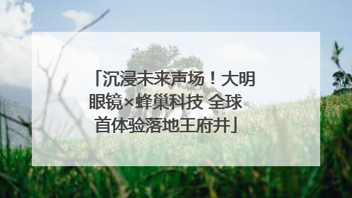 沉浸未来声场！大明眼镜×蜂巢科技 全球首体验落地王府井