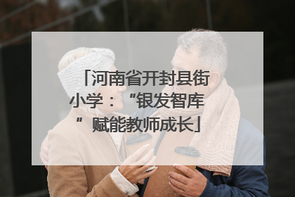 河南省开封县街小学：“银发智库”赋能教师成长
