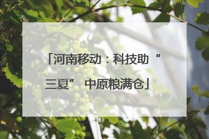 河南移动：科技助“三夏” 中原粮满仓