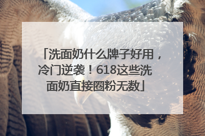 洗面奶什么牌子好用，冷门逆袭！618这些洗面奶直接圈粉无数