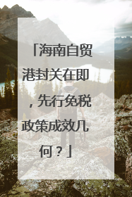 海南自贸港封关在即，先行免税政策成效几何？