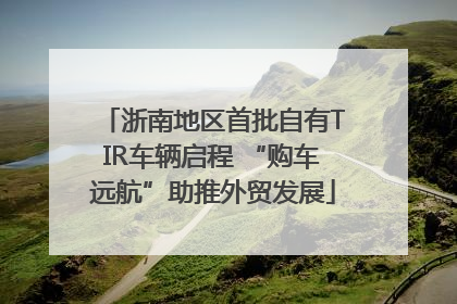 浙南地区首批自有TIR车辆启程 “购车远航”助推外贸发展