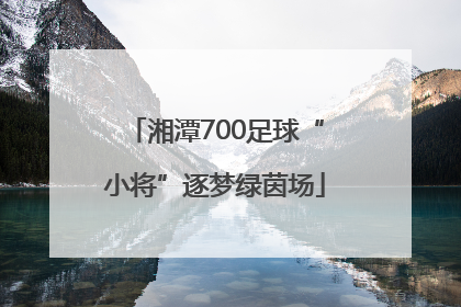 湘潭700足球“小将”逐梦绿茵场